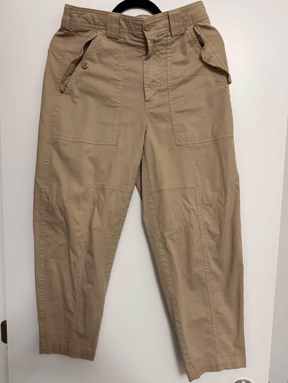 Banana Republic Khaki Cargo Pants with Utility Pockets